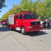 Desfile de unidades bomberos